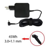 آداپتور لپ تاپ ایسوس 19V 2.37A مربعی سرزنبوکی سرریز