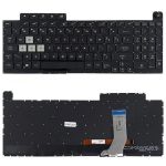 کیبورد لپ تاپ ایسوس ROG Strix G731 با بک لایت بدون فریم با کلید پاور