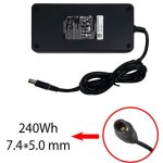 آداپتور لپ تاپ دل 19.5 ولت 12.3 آمپر فیش 5.0×7.4 میلیمتر