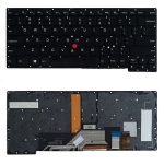 کیبورد لپ تاپ لنوو Thinkpad S440_Refurbished باموس با بک لایت بدون فریم