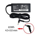 آداپتور لپ تاپ اچ پی HP 19.5V 3.3A سرفیش آبی