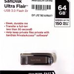 فلش مموری سن دیسک Ultra Flair CZ73 ظرفیت 64 گیگابایت