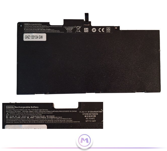 HP CS03XL-4 باتری لپ تاپ HP CS03XL و TA03XL مخصوص HP EliteBook 850 G3 با ظرفیت 4100 میلیآمپر - Image 3