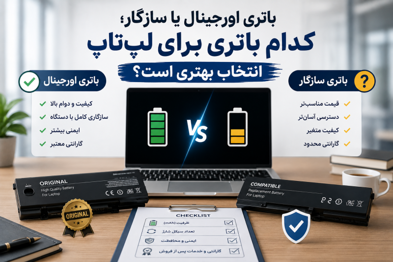 باتری اورجینال لپ تاپ