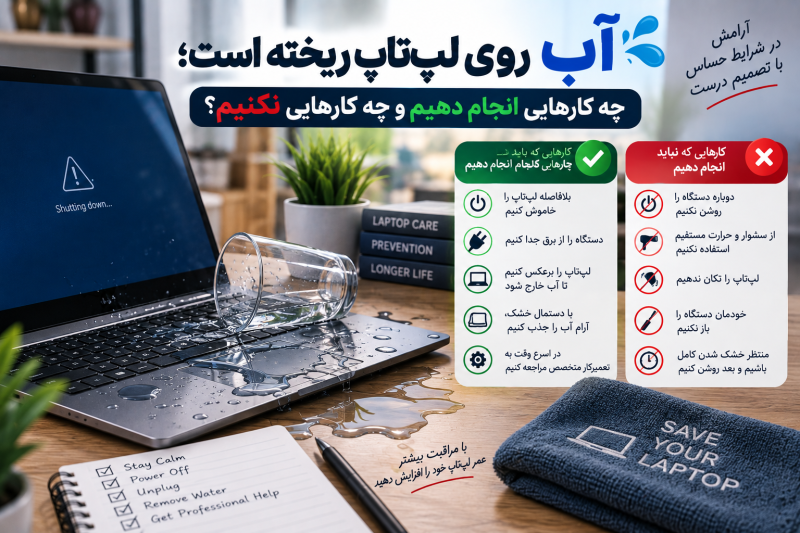 آب خوردگی لپ تاپ