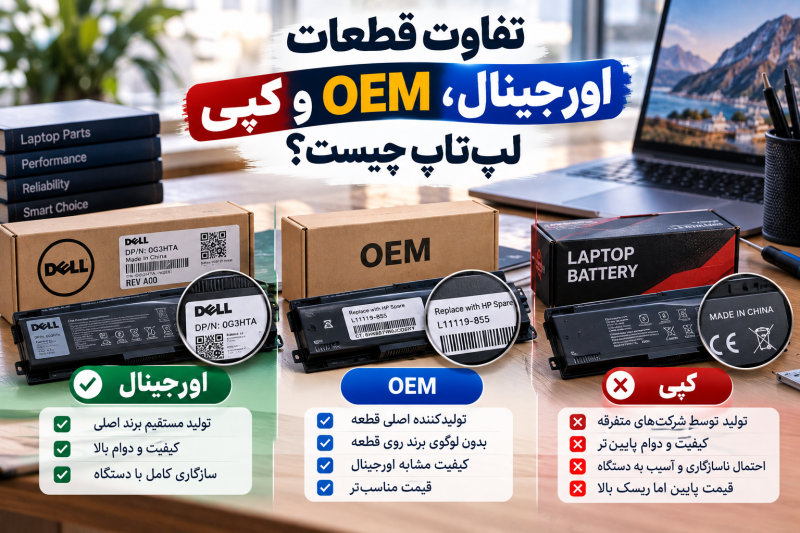 قطعات اورجینال لپ تاپ