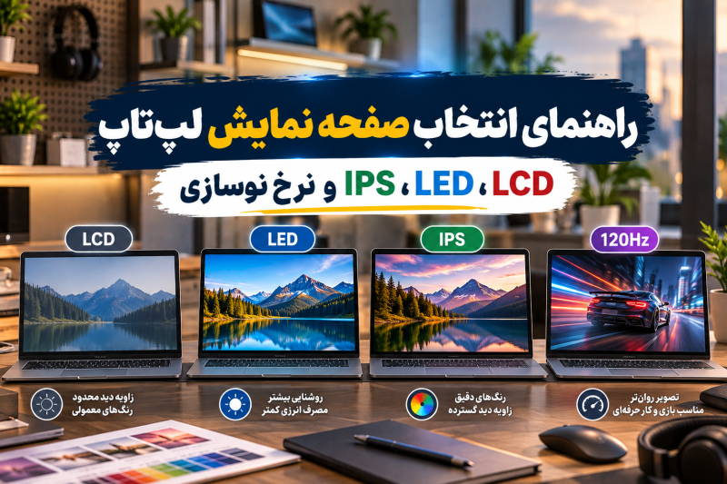 انتخاب صفحه نمایش لپ تاپ