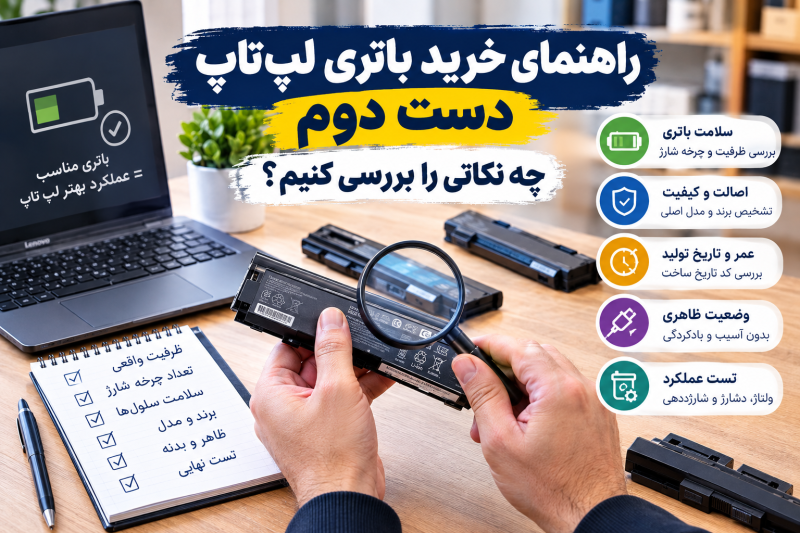 خرید باتری لپ تاپ دست دوم